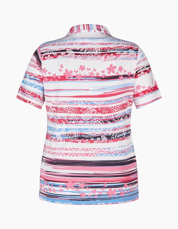 Steilmann Edition Poloshirt mit Alloverprint aus Pima Cotton | ADLER Mode Onlineshop