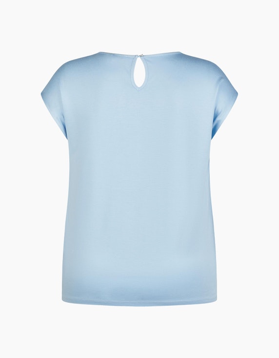 Steilmann Edition Shirt mit Faltendetail am Ausschnitt | ADLER Mode Onlineshop