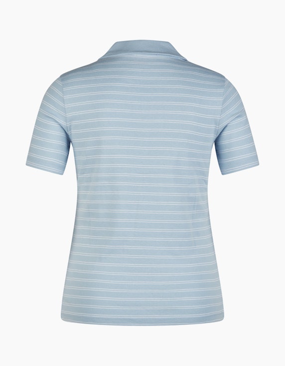 Steilmann Edition Poloshirt mit feinen Streifen | ADLER Mode Onlineshop