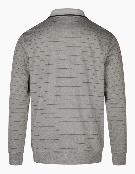 Bexleys man Tow-tone langarm Poloshirt mit Karo-Muster | ADLER Mode Onlineshop