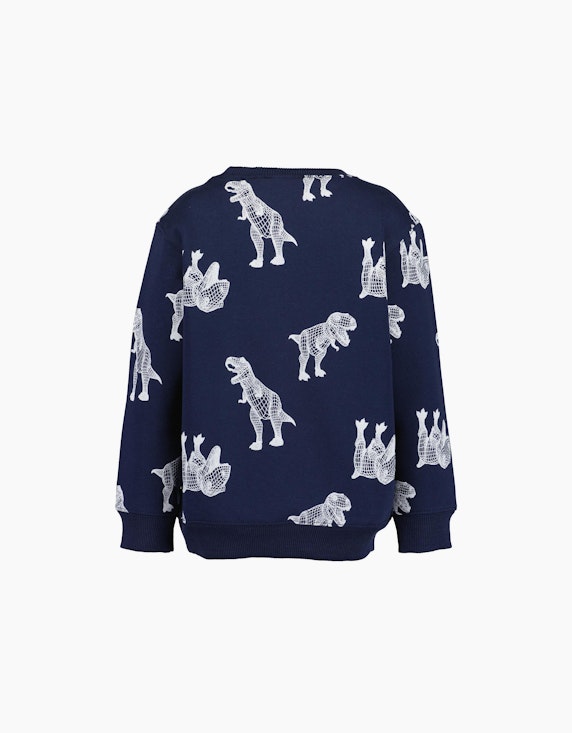 Blue Seven Mini Boys Sweatshirt mit Dinosaurier im allover Druck | ADLER Mode Onlineshop