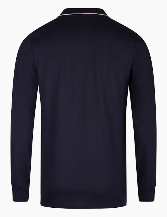 Trigema Modisches Poloshirt mit langen Armen | ADLER Mode Onlineshop