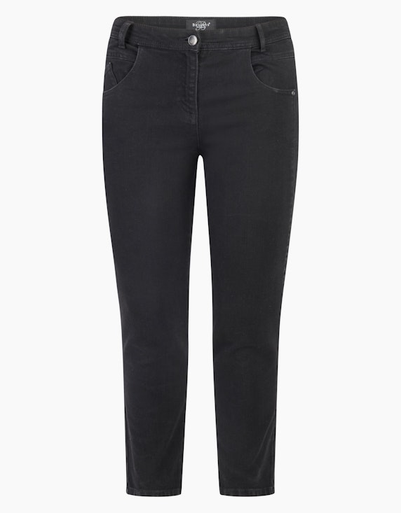 Bexleys woman Figurschmeichelnde Jeans mit vorverlegter Seitennaht in Black | ADLER Mode Onlineshop