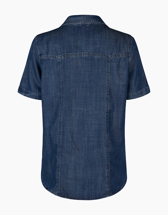 Choice Essentials Bluse in Jeans Optik | ADLER Mode Onlineshop