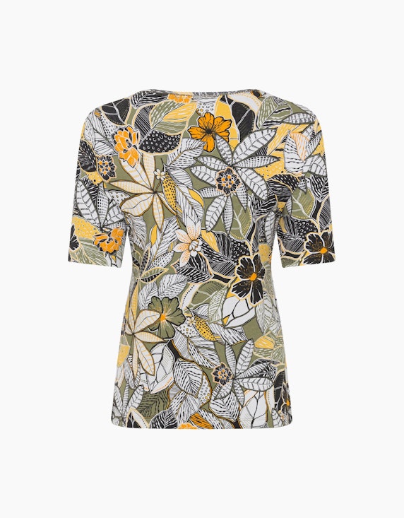 Olsen T-Shirt mit Allover-Print | ADLER Mode Onlineshop