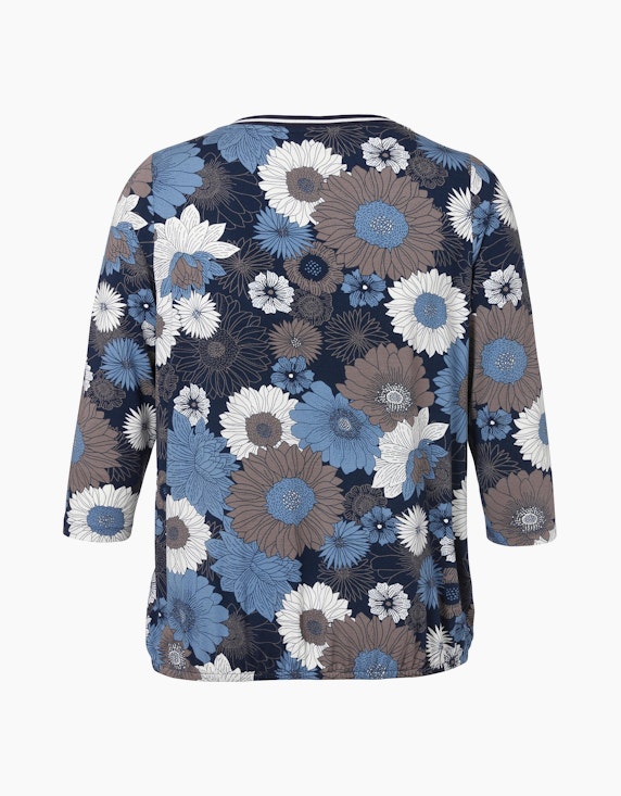 VIA APPIA DUE 3/4-Arm Shirt mit Blumendruck | ADLER Mode Onlineshop
