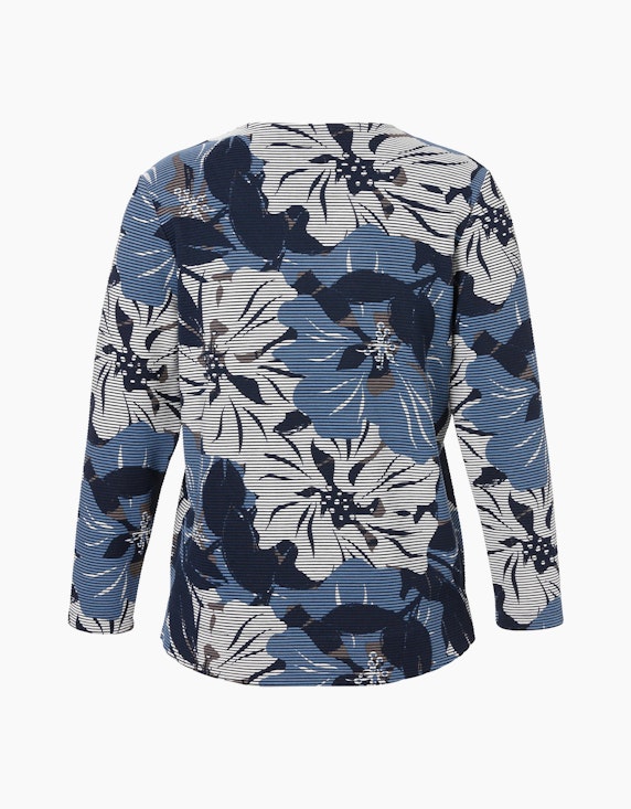 VIA APPIA DUE Sweatshirt mit Blumendruck | ADLER Mode Onlineshop