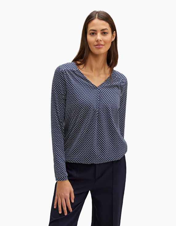 Street One Jersey Shirt mit Muster | ADLER Mode Onlineshop