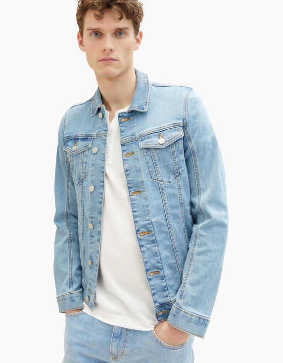 TOM TAILOR Jeansjacke mit leichter Waschung | ADLER Mode Onlineshop