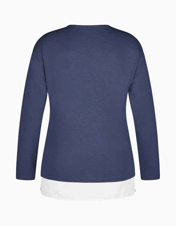 Steilmann Edition Ottoman Sweatshirt mit Blusensaum | ADLER Mode Onlineshop