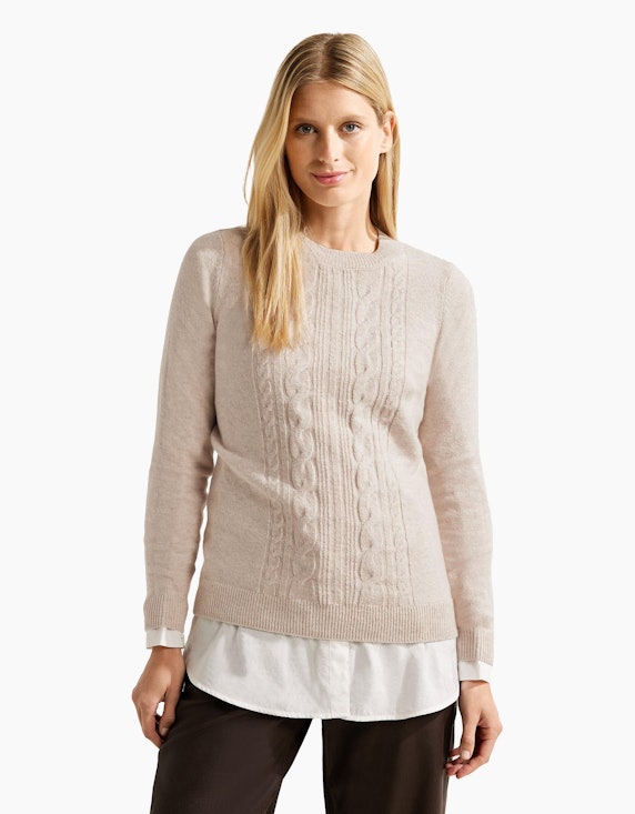 CECIL Cosy Zopfmuster Pullover | ADLER Mode Onlineshop