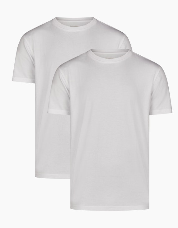 ADLER BODYWEAR Halbarm-Unterhemd Doppelpack in Weiß | ADLER Mode Onlineshop