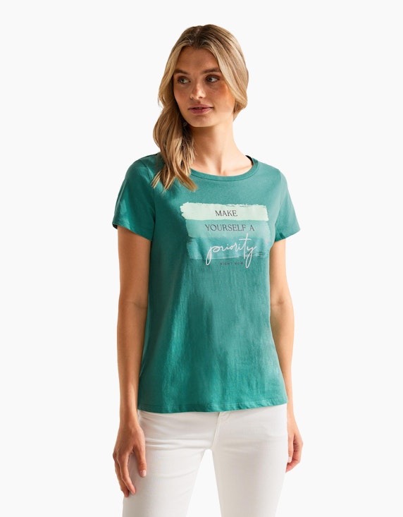 Street One Colorblock Partprint Shirt | ADLER Mode Onlineshop