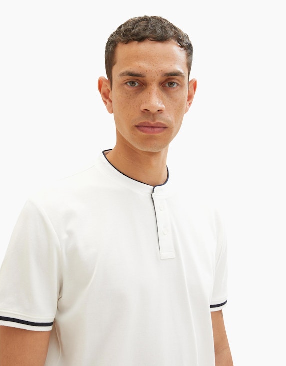 TOM TAILOR Poloshirt mit Stehkragen | ADLER Mode Onlineshop