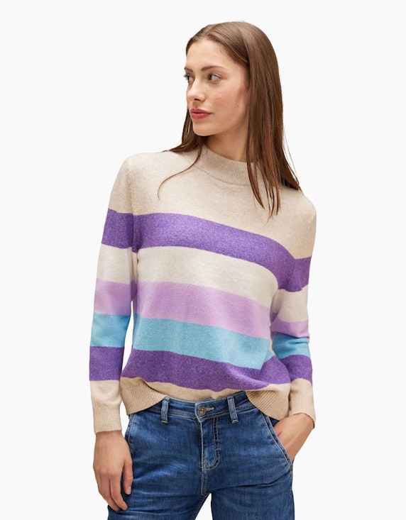 Street One Pullover mit Streifenmuster | ADLER Mode Onlineshop