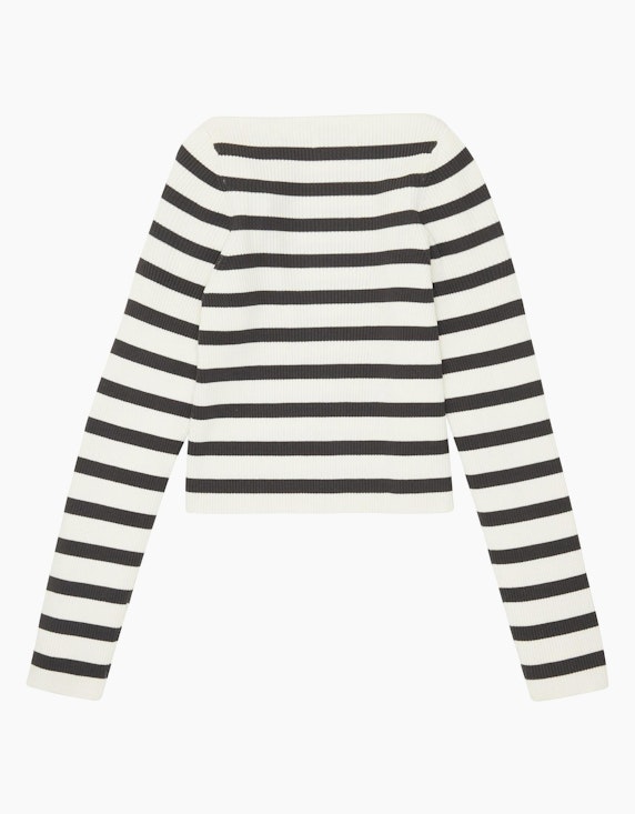 TOM TAILOR Girls Cropped Pullover im Streifenlook | ADLER Mode Onlineshop