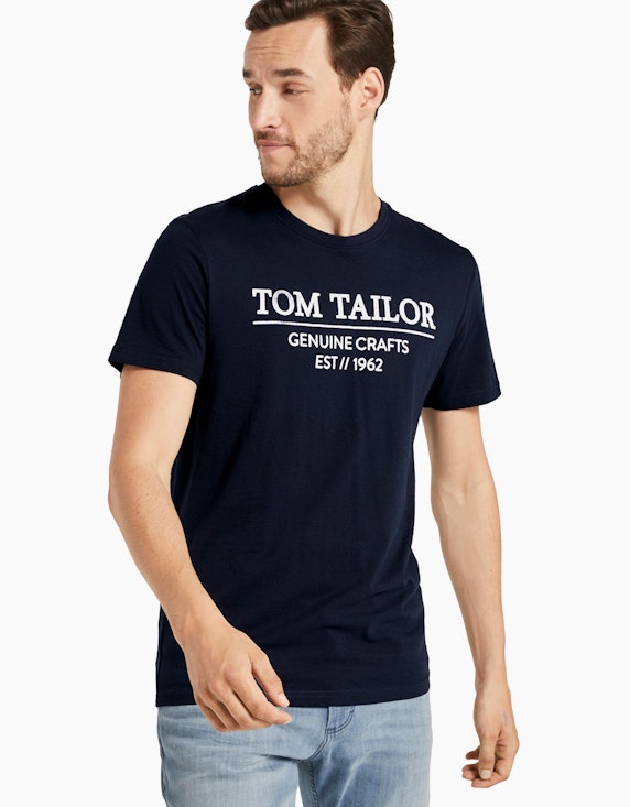 TOM TAILOR T-Shirt mit Bio-Baumwolle | ADLER Mode Onlineshop