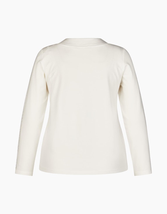 Choice Essentials Sweatshirt in Unifarbe mit Strassdetails | ADLER Mode Onlineshop