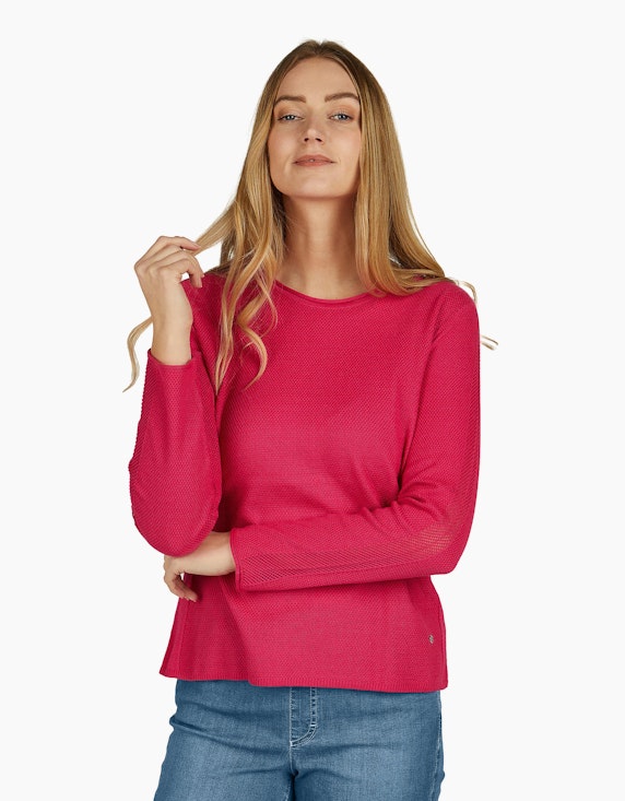 Rabe unifarbenen Pullover mit langen Ärmeln | ADLER Mode Onlineshop