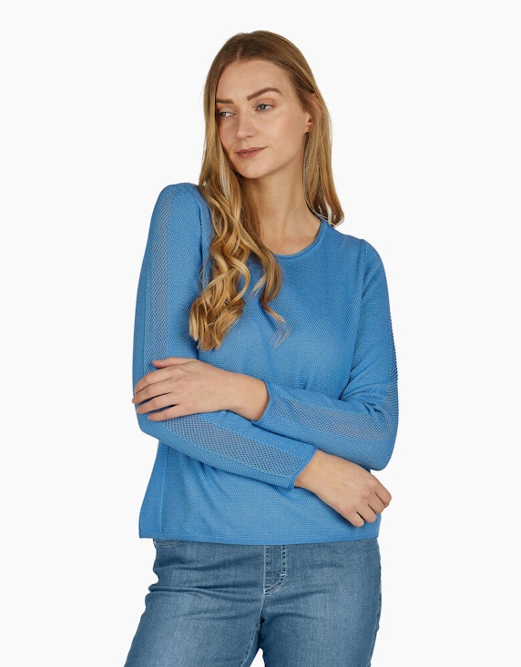 Rabe unifarbenen Pullover mit langen Ärmeln | ADLER Mode Onlineshop