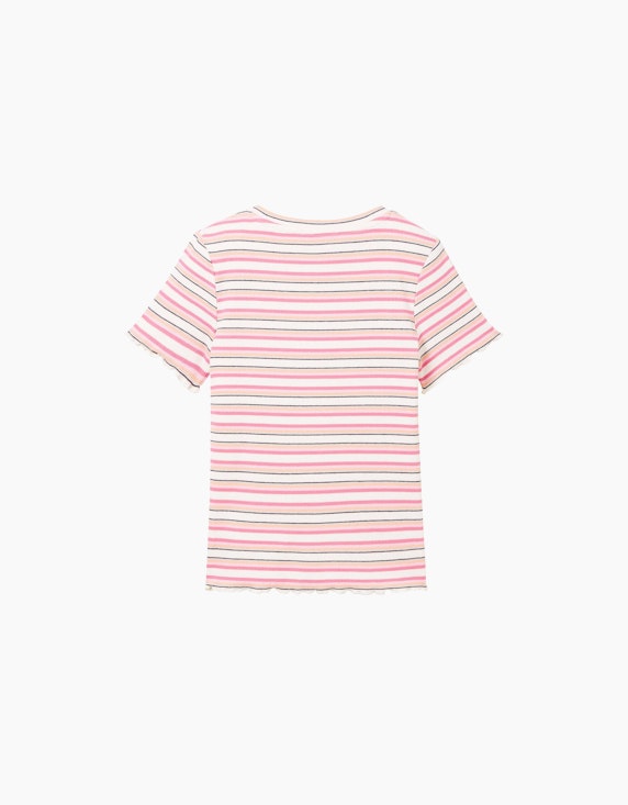 TOM TAILOR Mini Girls Cropped T-Shirt im Streifenlook | ADLER Mode Onlineshop