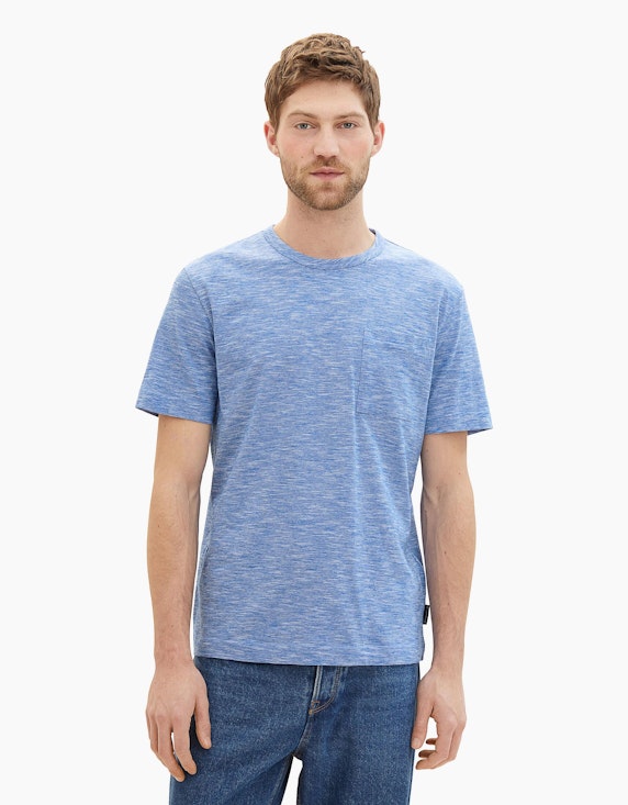 TOM TAILOR T-Shirt in Melange Optik | ADLER Mode Onlineshop