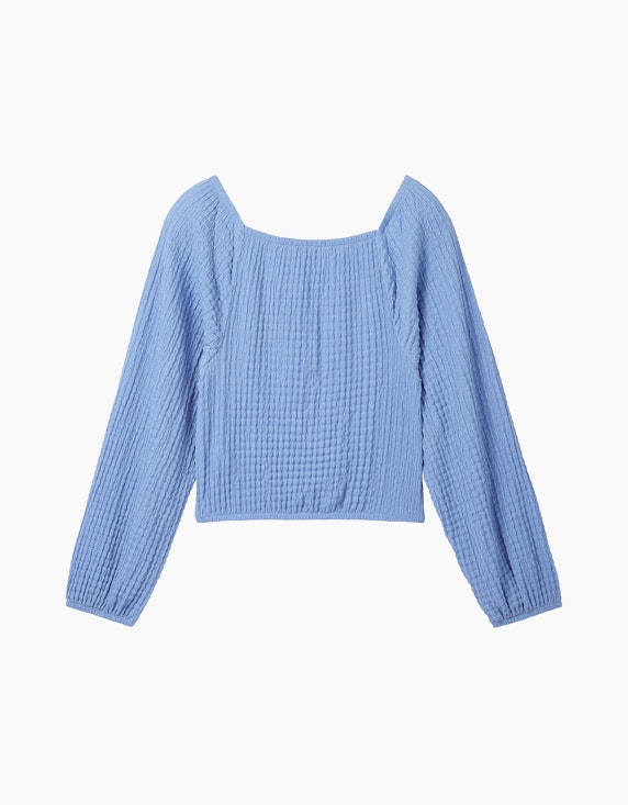 TOM TAILOR Girls Cropped Bluse mit recyceltem Polyester | ADLER Mode Onlineshop