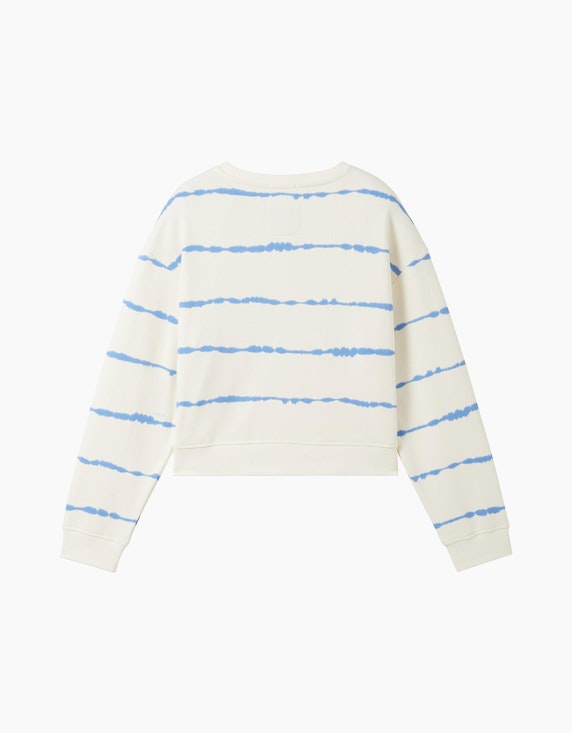 TOM TAILOR Girls Cropped Sweatshirt im Streifenlook | ADLER Mode Onlineshop