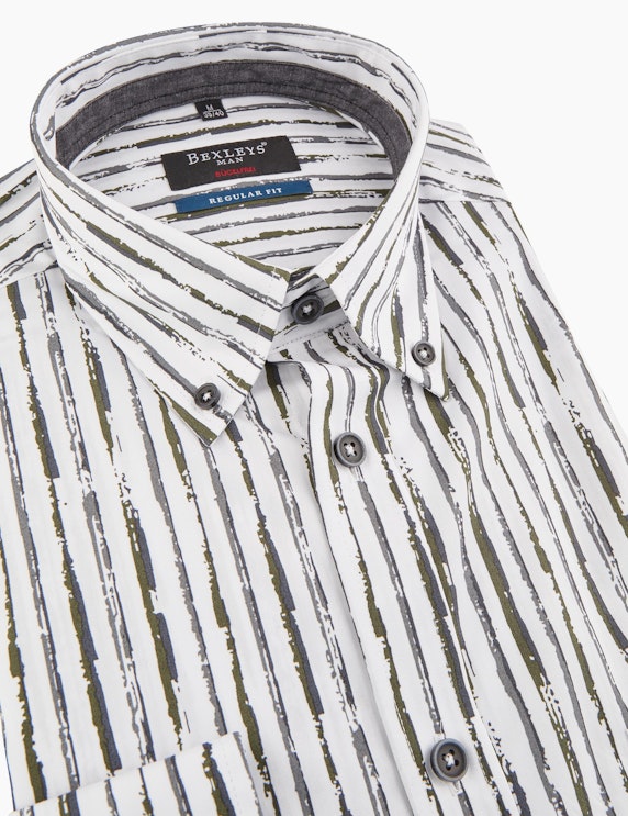 Bexleys man Freizeithemd mit Streifenprint, Regular Fit | ADLER Mode Onlineshop