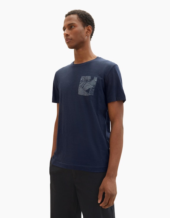 TOM TAILOR T-Shirt mit aufgesetzter Tasche | ADLER Mode Onlineshop