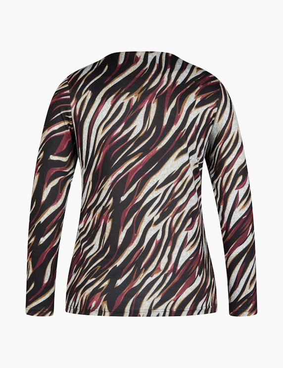 Steilmann Edition Flauschiges Langarmshirt mit Zebra-Print | ADLER Mode Onlineshop