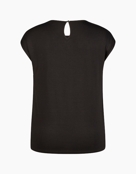 Steilmann Edition Shirt mit Faltendetail am Ausschnitt | ADLER Mode Onlineshop
