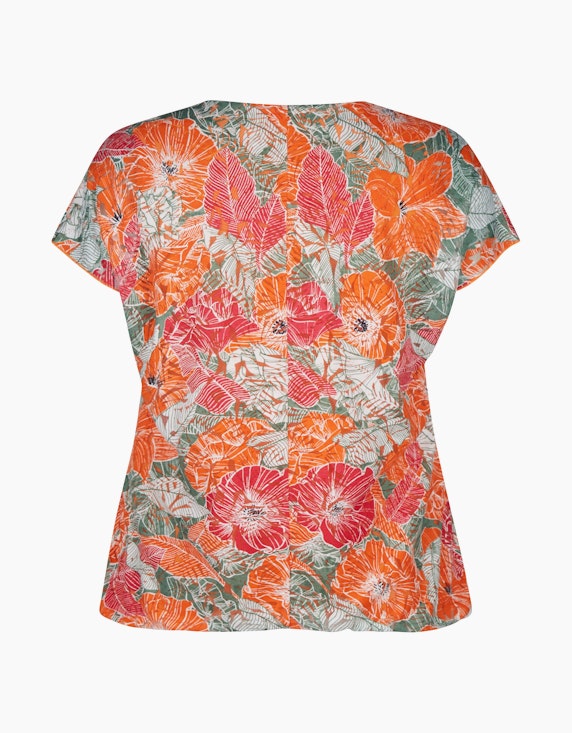 Thea Burnout Shirt im floralem Print | ADLER Mode Onlineshop
