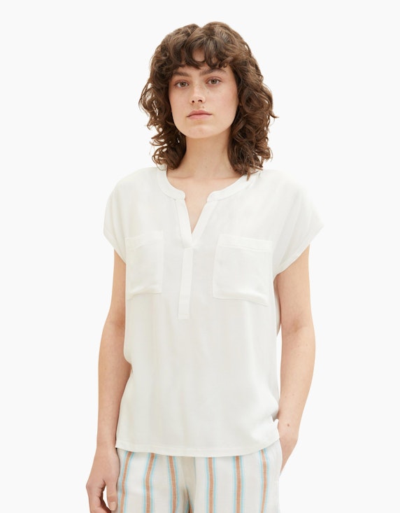 TOM TAILOR T-Shirt mit aufgesetzten Taschen | ADLER Mode Onlineshop
