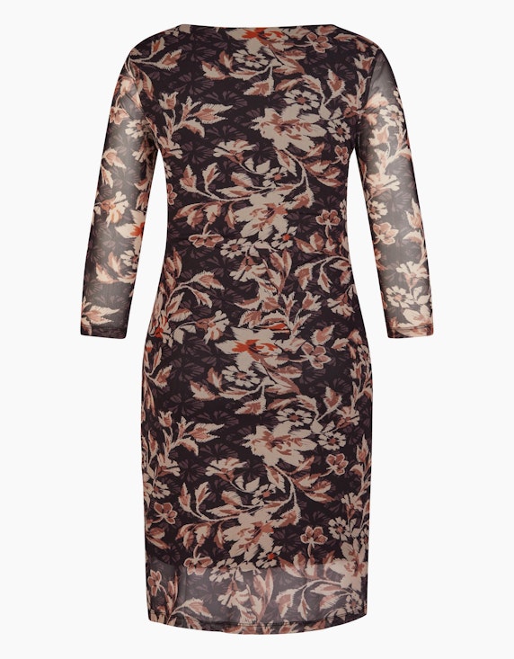 Steilmann Edition Mesh Kleid mit floralem Muster | ADLER Mode Onlineshop