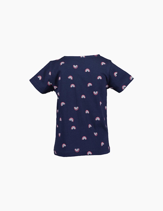 Blue Seven Mini Girls T-Shirt im Regenbogen Druck | ADLER Mode Onlineshop