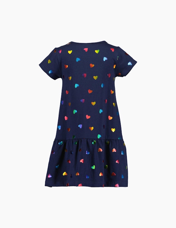 Blue Seven Mini Girls Kleid im Herzdruck | ADLER Mode Onlineshop