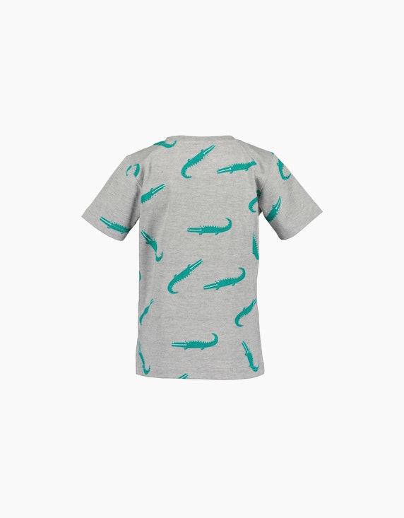 Blue Seven Mini Boys T-Shirt im allover Krokodil Druck | ADLER Mode Onlineshop