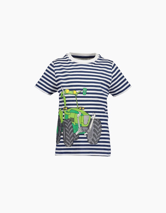 Blue Seven Mini Boys 2 teiliges Set T-Shirt mit Baustellen Fahrzeug und Shorts | ADLER Mode Onlineshop