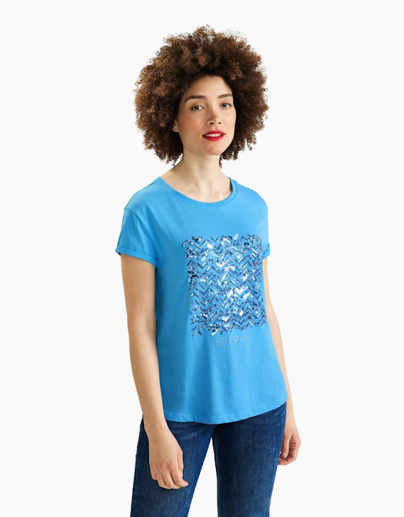 Street One T-Shirt mit Paillettendetail | ADLER Mode Onlineshop