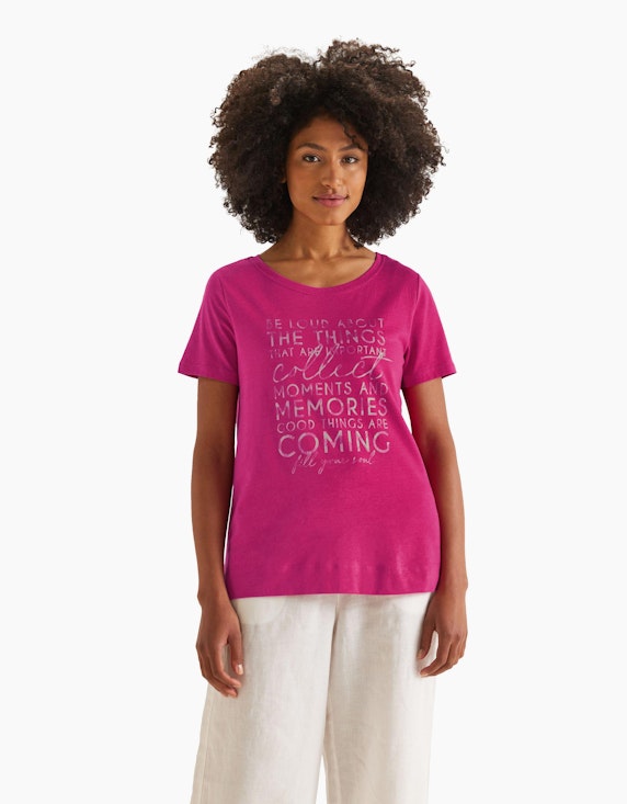 Street One Shirt mit Multicolor Wording | ADLER Mode Onlineshop