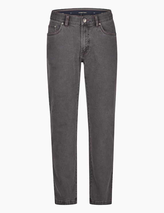 Suprax 5-Pocket Jeans Superstretch in Denim Grey | ADLER Mode Onlineshop