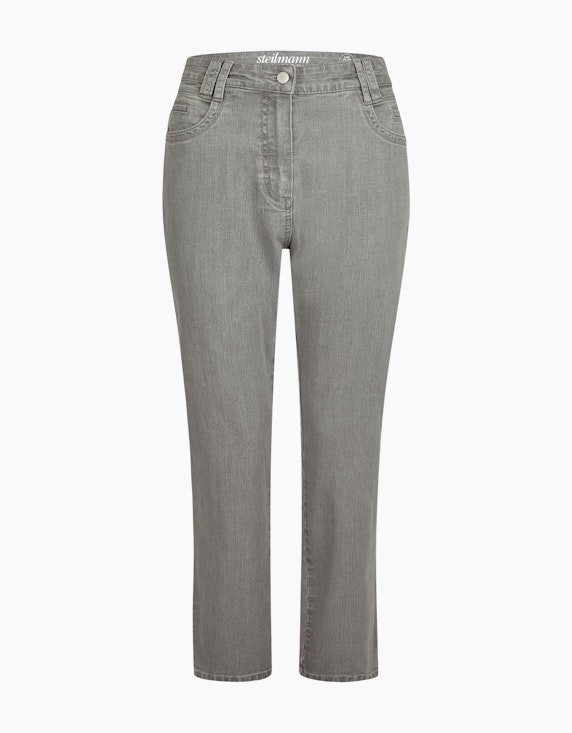 Steilmann Edition 5-Pocket Jeanshose Style Sandra in Silbergrau | ADLER Mode Onlineshop