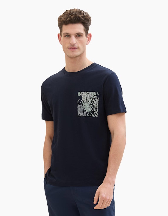 TOM TAILOR T-Shirt mit Print Detail | ADLER Mode Onlineshop