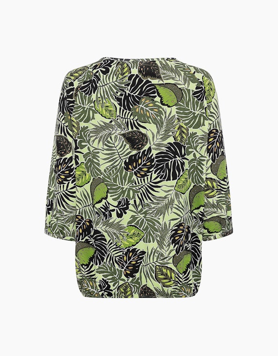 Olsen Shirt mit geschlitztem Rundhalsausschnitt | ADLER Mode Onlineshop