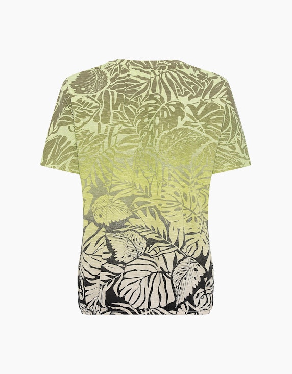 Olsen T-Shirt mit geschlitztem Rundhalsausschnitt | ADLER Mode Onlineshop