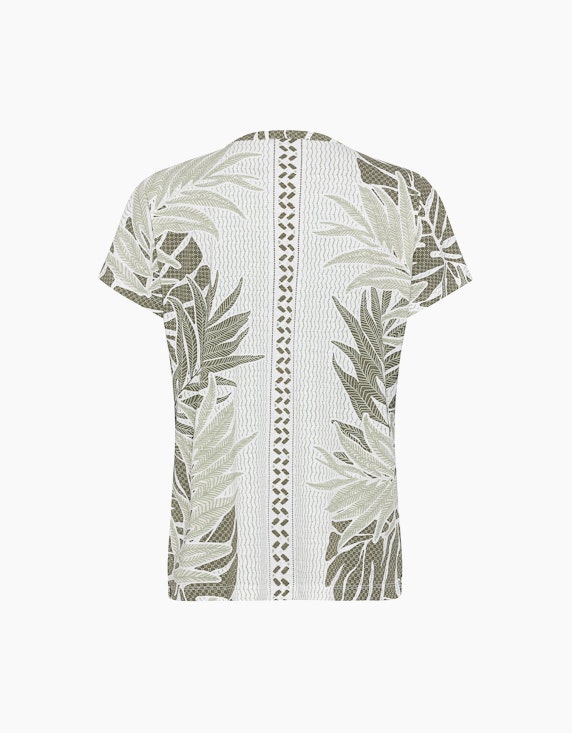 Olsen T-Shirt mit geschlitztem Rundhalsshirt und Bindeband | ADLER Mode Onlineshop
