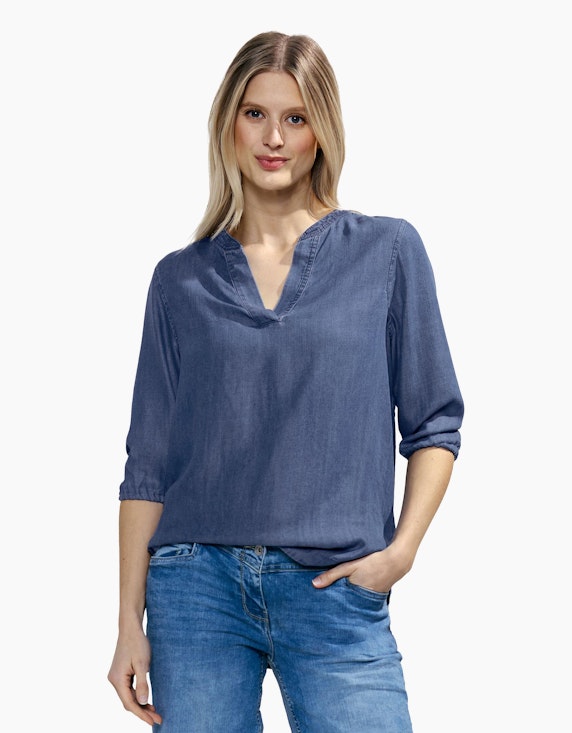 CECIL Jeans Look Bluse | ADLER Mode Onlineshop