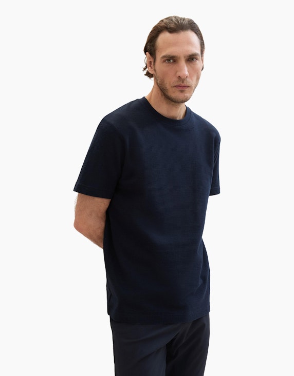 TOM TAILOR T-Shirt mit Struktur | ADLER Mode Onlineshop