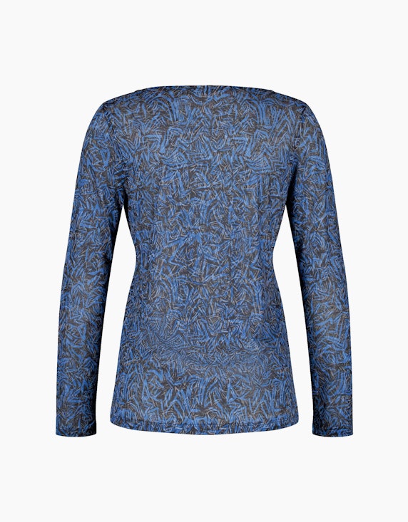 Gerry Weber Edition Gemustertes Langarmshirt mit Ausbrenner-Qualität | ADLER Mode Onlineshop